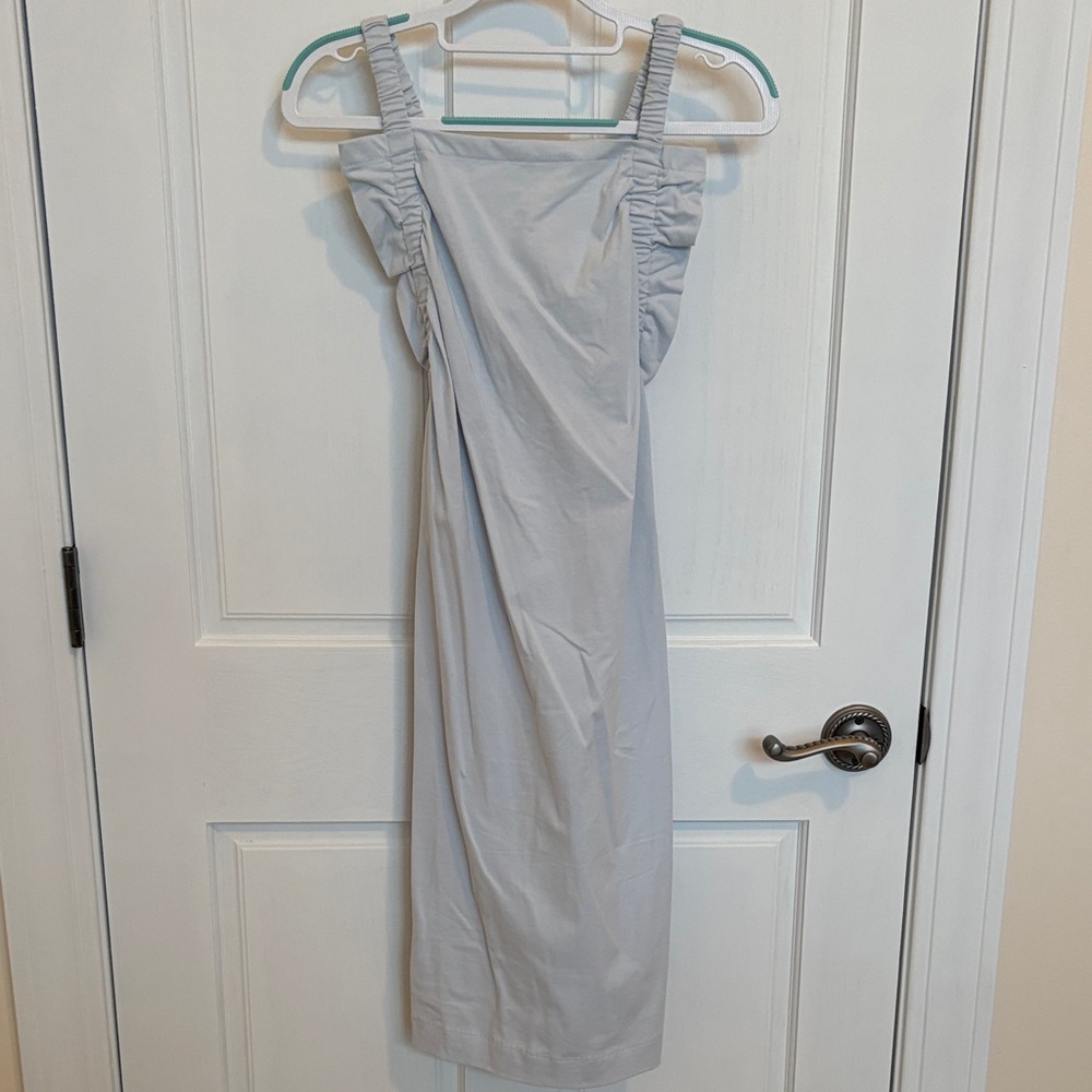 Elegant Gray Sleeveless Dress